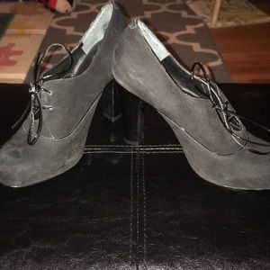 Nine West Black Suede Booties